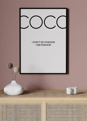 COCO – I Don’t Do Fashion Poster - KAMANART.DE